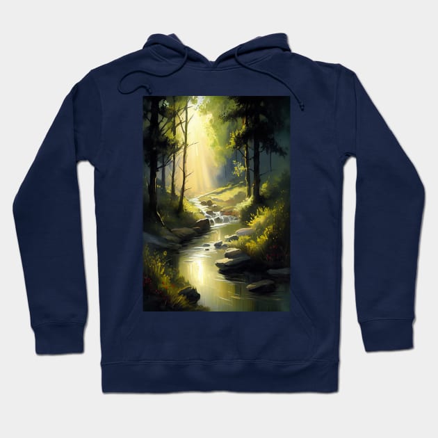 Forest Glade Hoodie by ABART BY ALEXST 